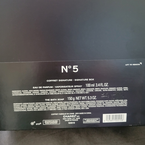 Chanel No 5 EDP 3.4oz Spray & Bath Soap Signature Box Gift Set NEW - Picture 6 of 8